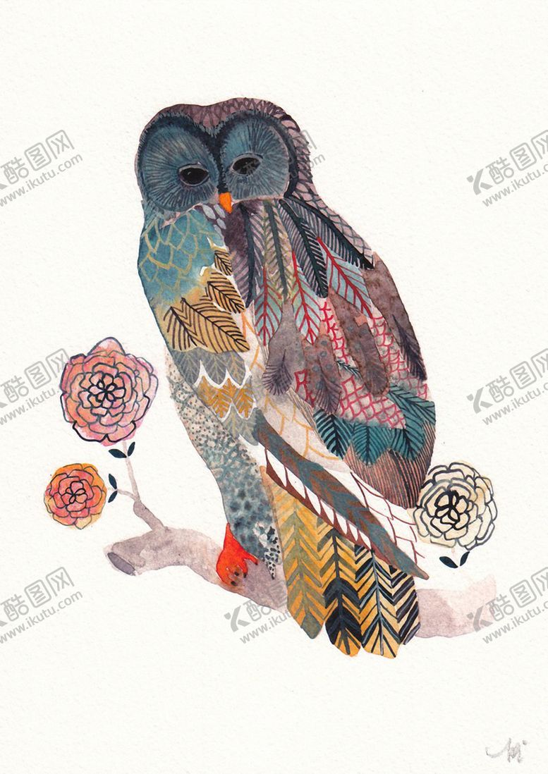 编号：35082007132235109147【酷图网】源文件下载-北欧风格淡色水彩画