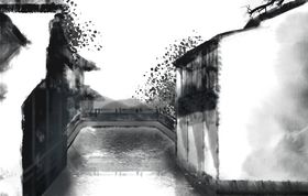 水墨山水背景