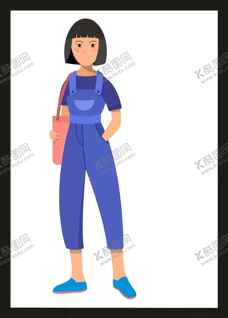 编号：33220501310947565659【酷图网】源文件下载-手绘卡通女孩