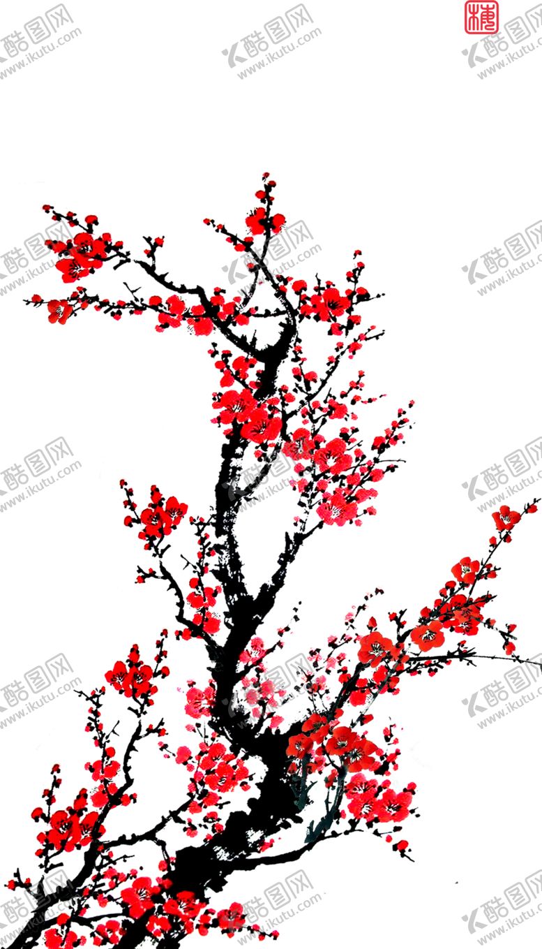 编号：15717506260442552881【酷图网】源文件下载-中国风水墨梅