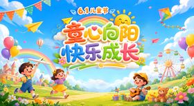 六一儿童节活动背景板