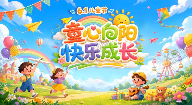 编号：78840205230209226371【酷图网】源文件下载-六一儿童节活动背景板 