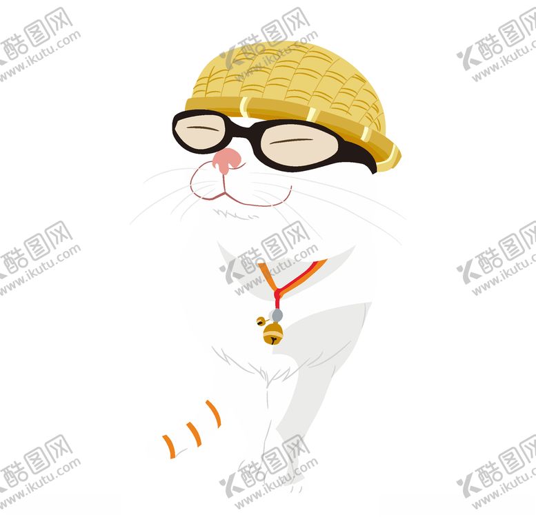 编号：47155810300350214514【酷图网】源文件下载-带帽子的小猫