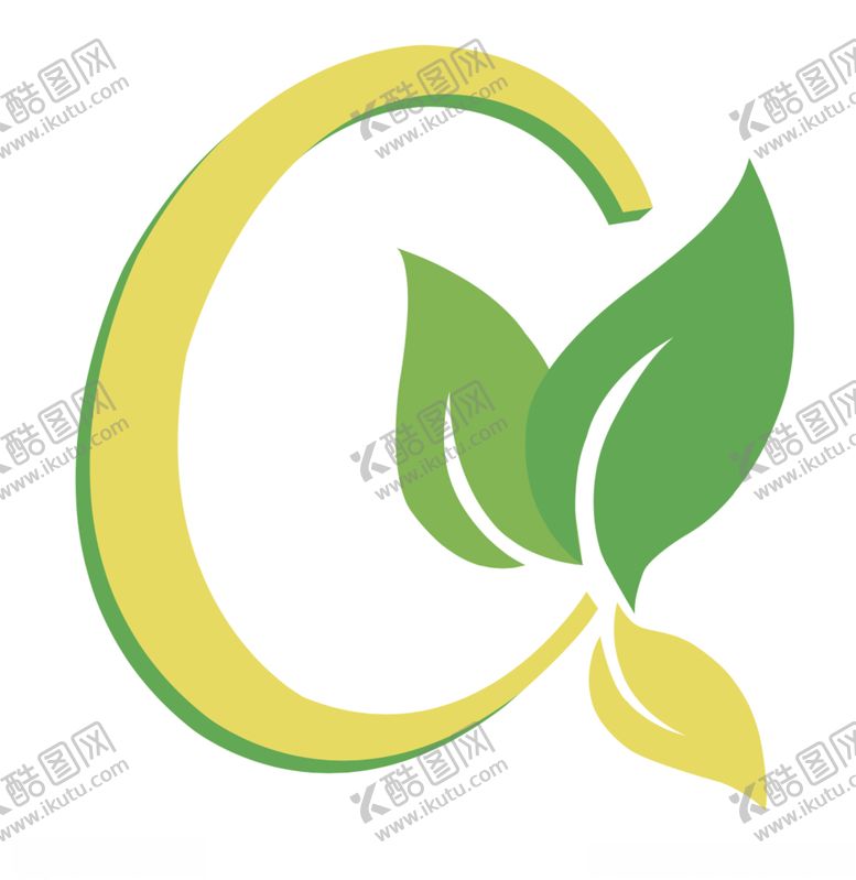 编号：89366306280258163927【酷图网】源文件下载-字母设计C叶子叶片图案设