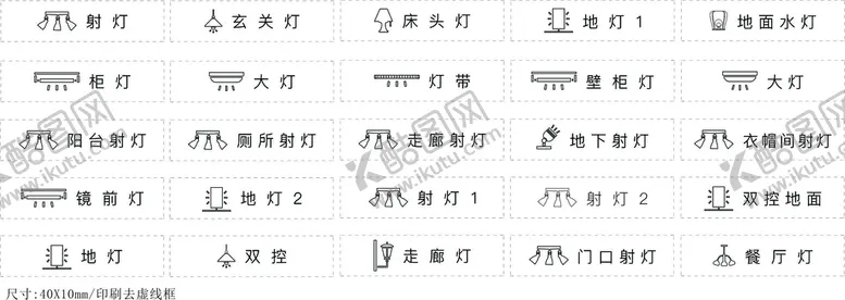 编号：07523610080136462567【酷图网】源文件下载-样品房灯控开关标签