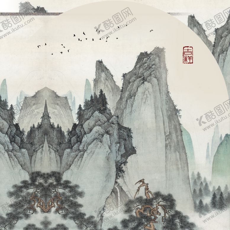 编号：46050609131148042608【酷图网】源文件下载-中国山水装饰画