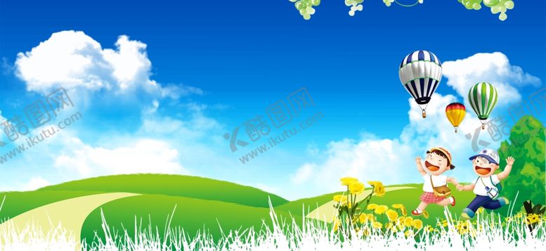 编号：63919609282241478990【酷图网】源文件下载-蓝天白云草地