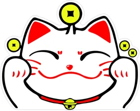 招财猫发出入卡通