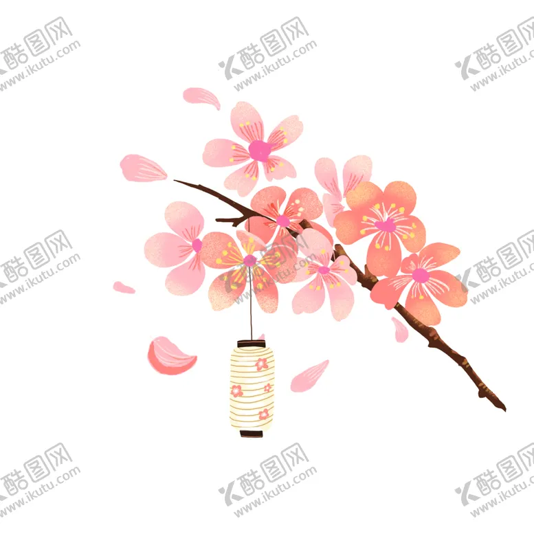 编号：42018502102308556104【酷图网】源文件下载-桃花灯笼