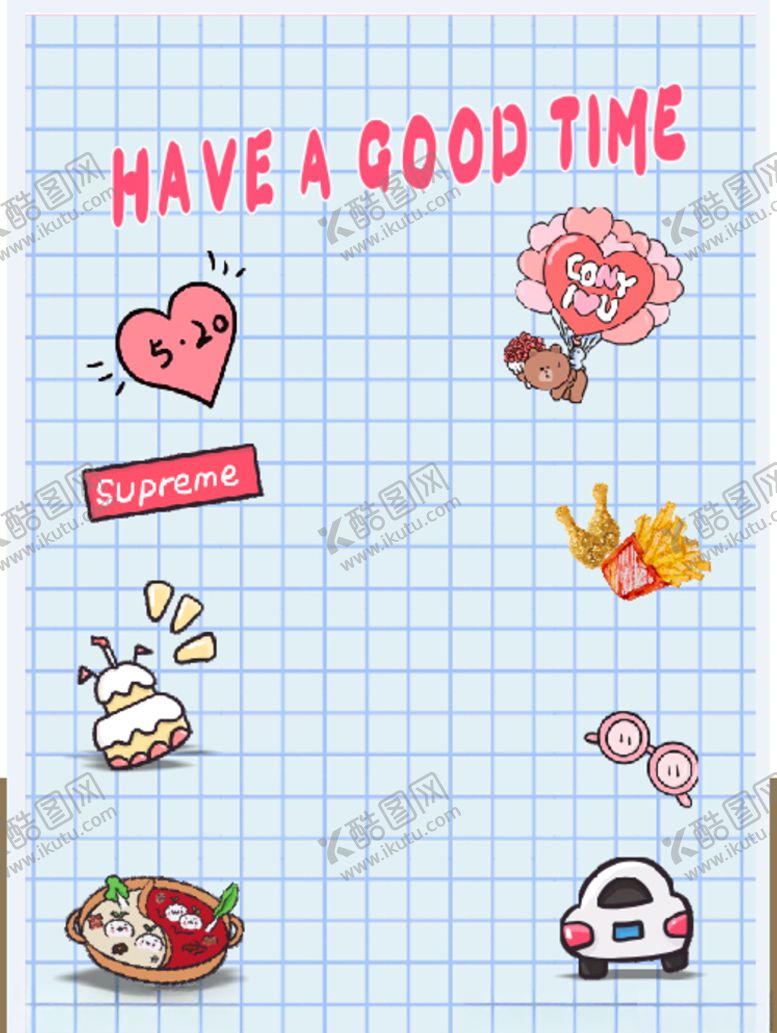 编号：23837809191922167034【酷图网】源文件下载-可爱免扣背景