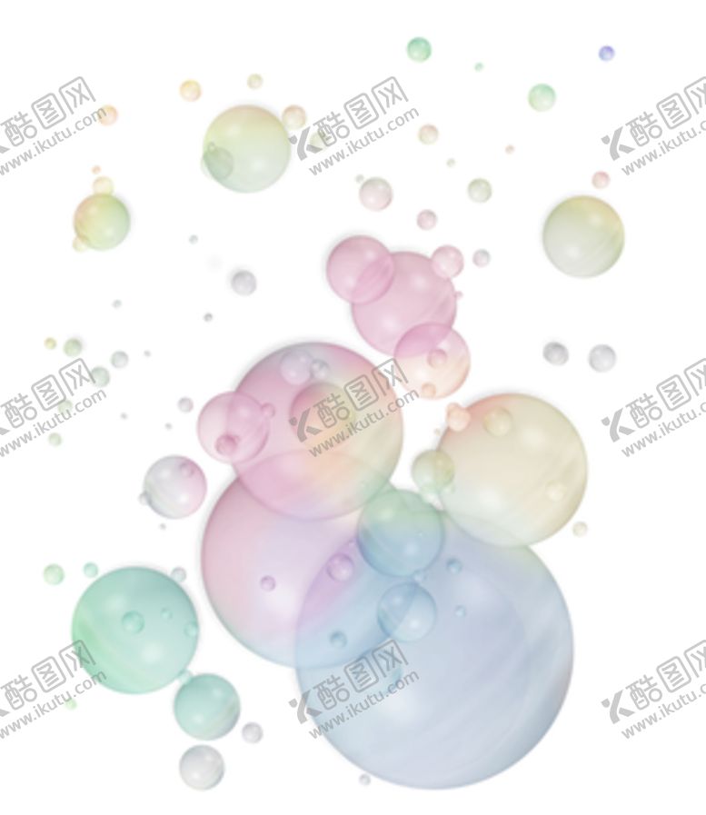 编号：25173710281508485507【酷图网】源文件下载-彩色透明肥皂泡气泡水泡泡泡元素