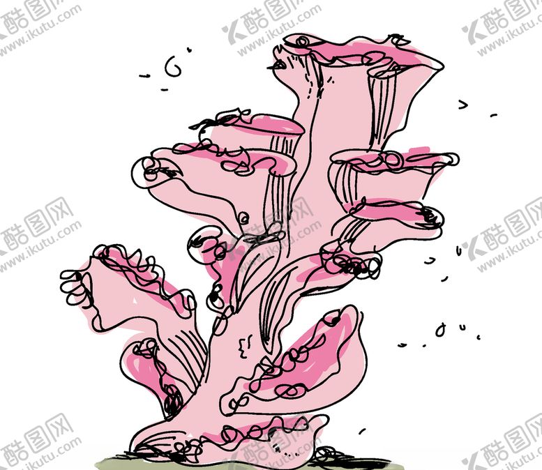 编号：79887809211810499037【酷图网】源文件下载-手绘海草