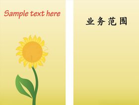 淡黄色名片