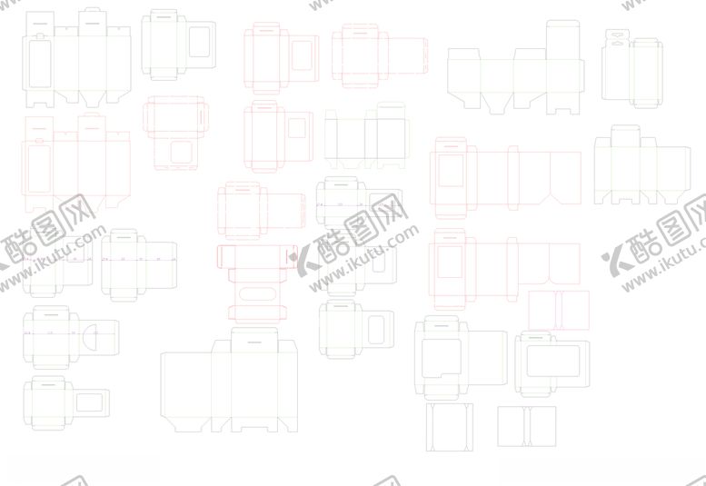 编号：47939610100006093782【酷图网】源文件下载-彩盒刀线图