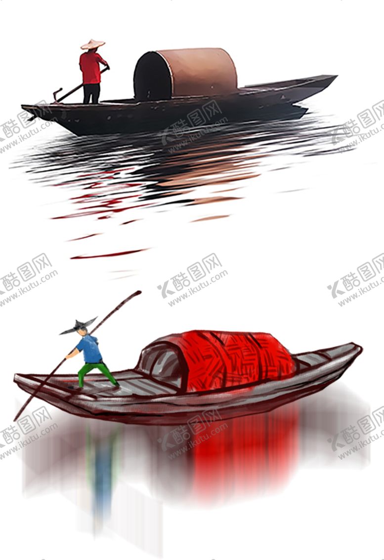 编号：83811801312329346695【酷图网】源文件下载-水墨船