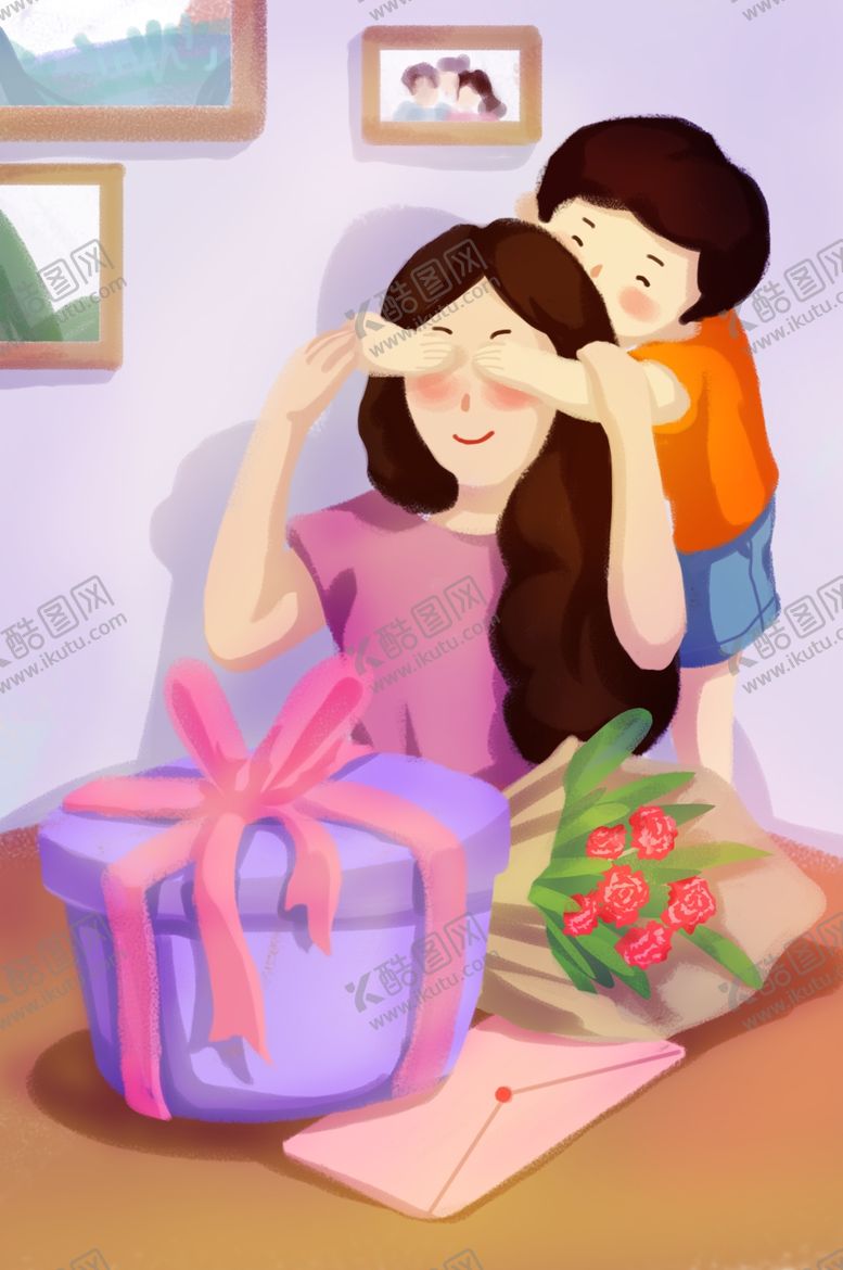 编号：75581009151505102464【酷图网】源文件下载-母亲节插画