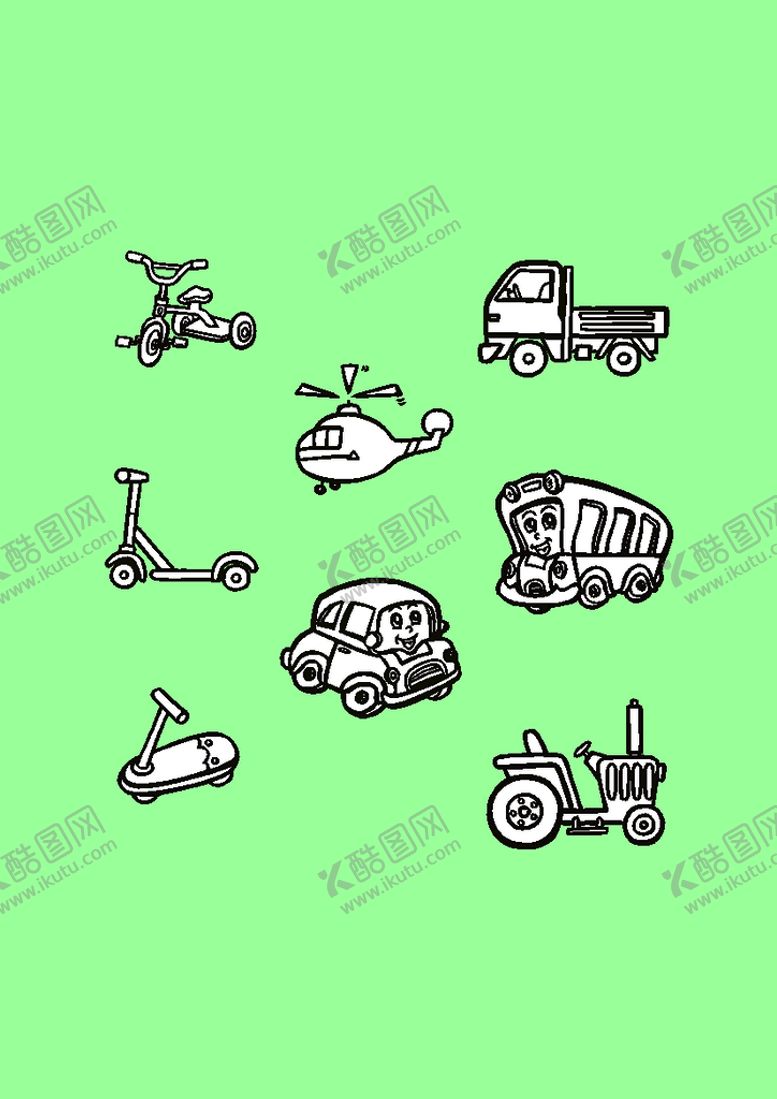 编号：46157101310400563232【酷图网】源文件下载-简笔画卡通画