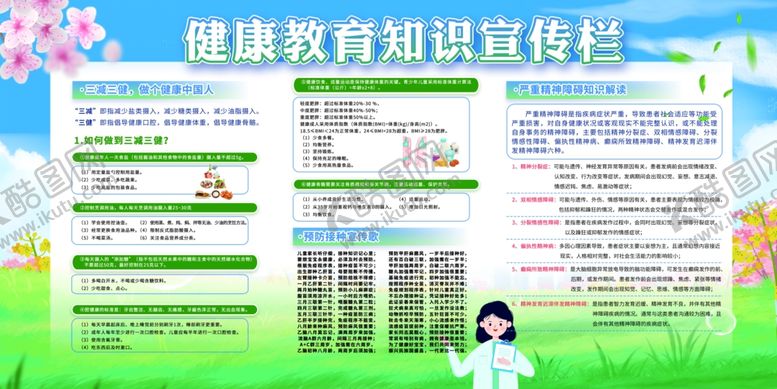 编号：77762402201536253836【酷图网】源文件下载-健康教育知识宣传栏