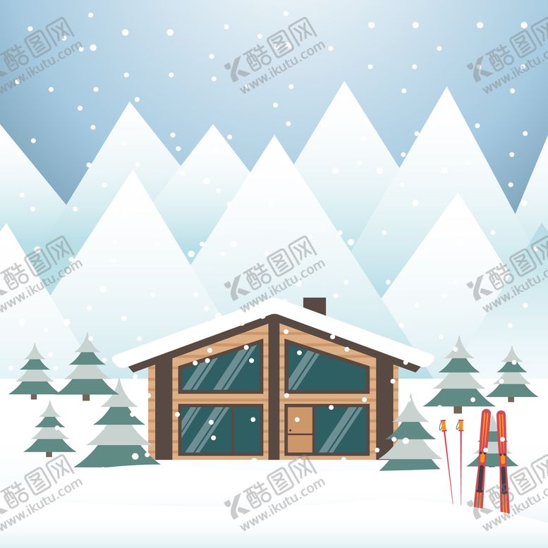 编号：90274109120026459047【酷图网】源文件下载-滑雪场背景