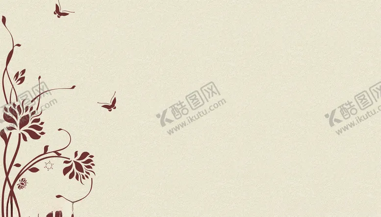 编号：16496007021206343334【酷图网】源文件下载-花卉蝴蝶