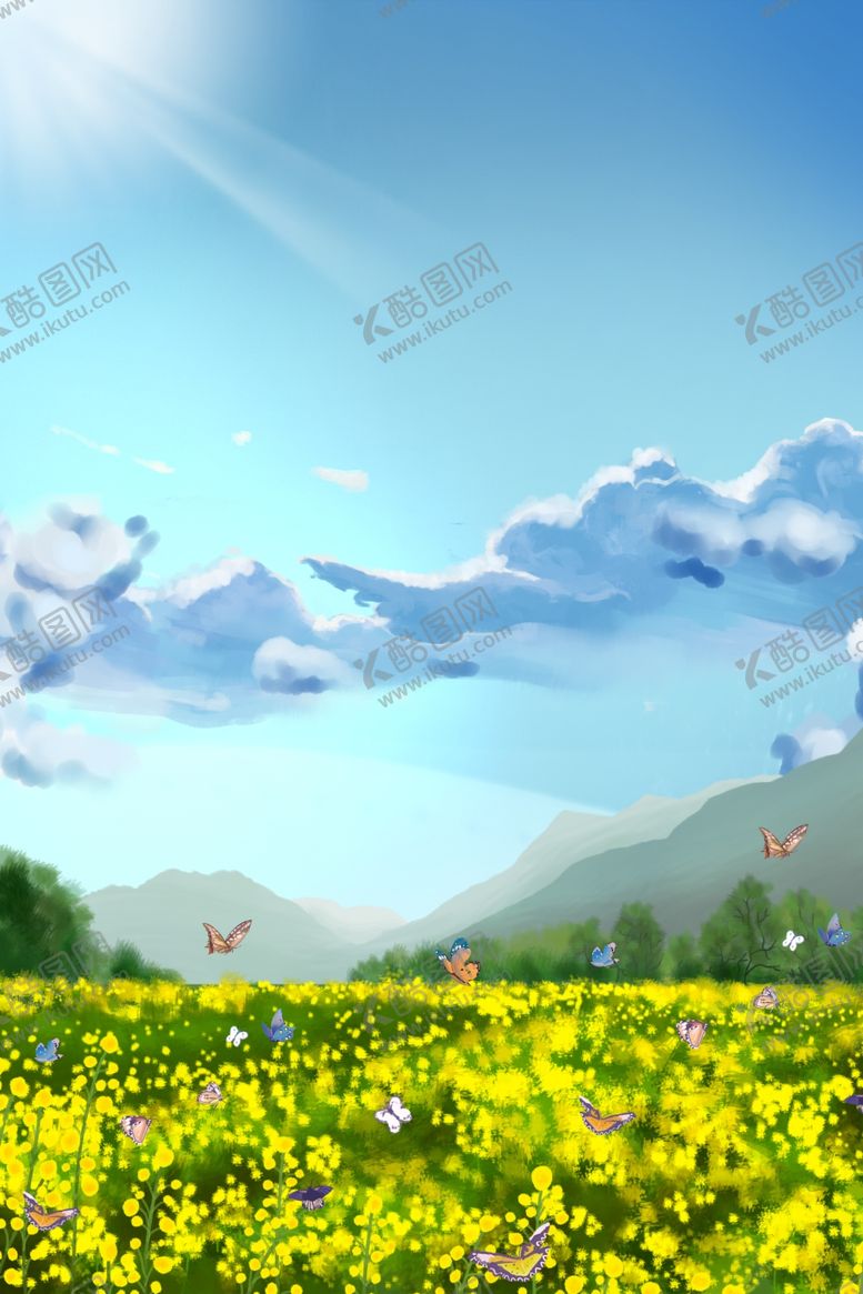 编号：31642807130623597563【酷图网】源文件下载-油菜花