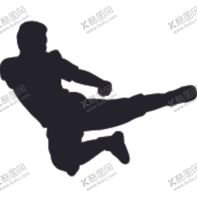 编号：20148005110303111995【酷图网】源文件下载-武术格斗剪影