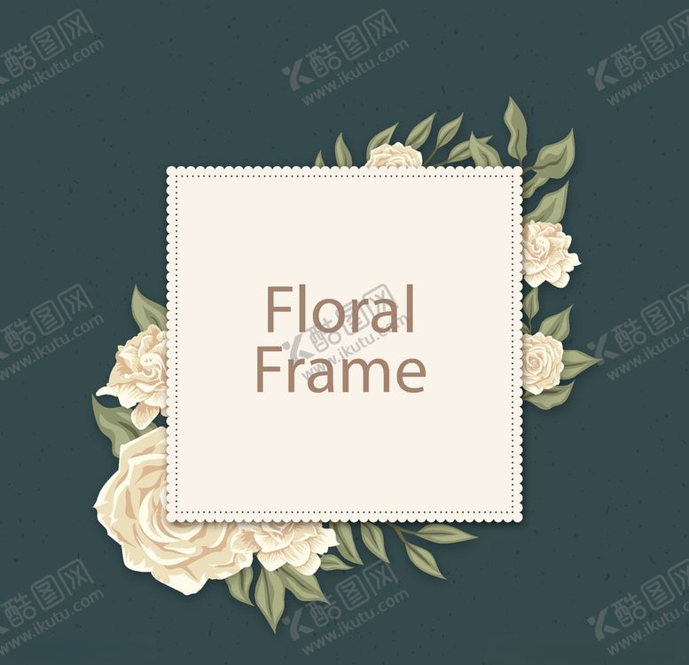 编号：21770209131202493442【酷图网】源文件下载-创意花花纹花边边框素材