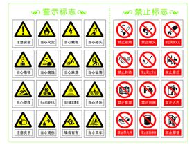 禁止警示标牌