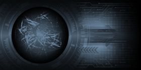 蓝色时尚科技感名片通用模板