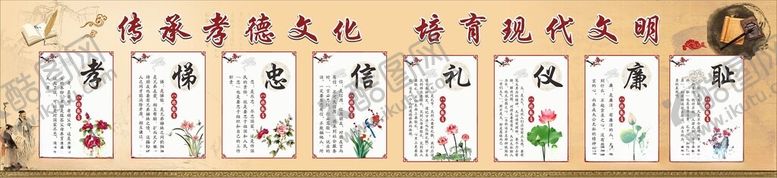 编号：51423406291657476480【酷图网】源文件下载-孝德文化展板