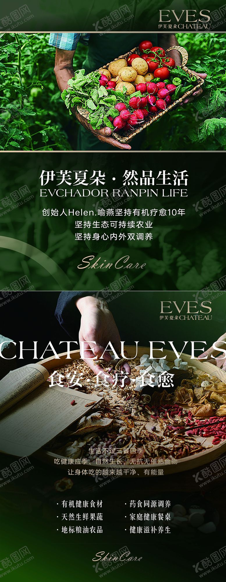 编号：14943005061251273508【酷图网】源文件下载-有机蔬菜水果海报