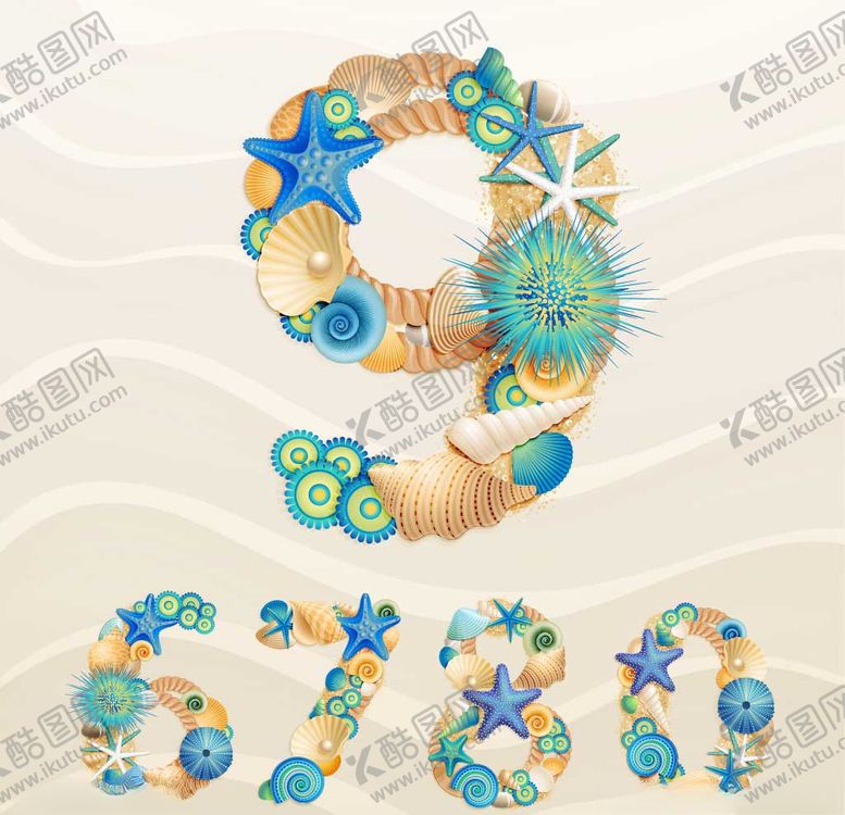 编号：71454010171658054931【酷图网】源文件下载-海洋生物数字