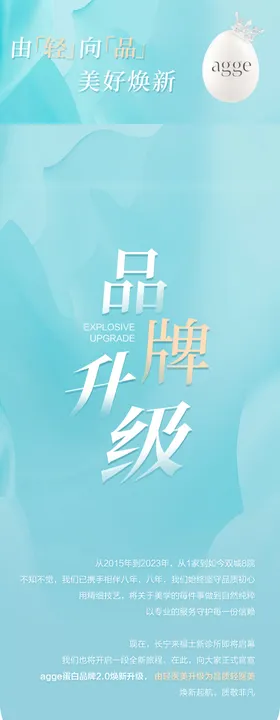 医美美业品牌升级落地页公众号长图