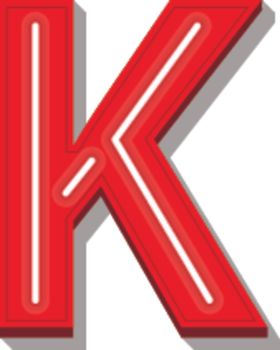字母标志K