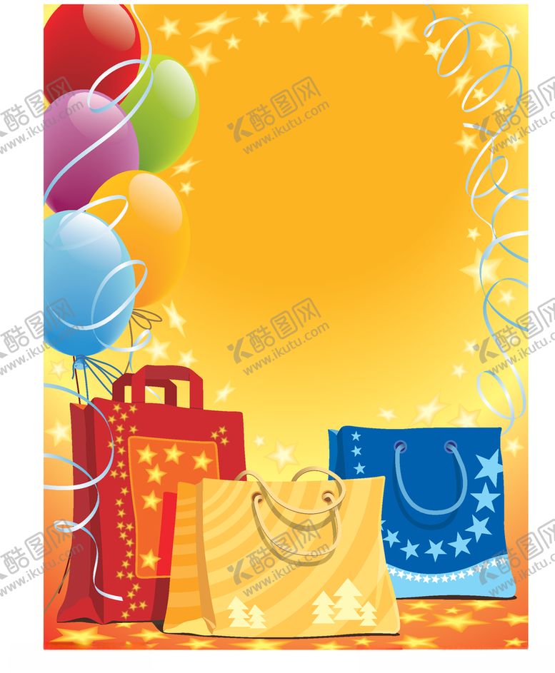 编号：22468409230906037762【酷图网】源文件下载-黄色礼物气球背景图