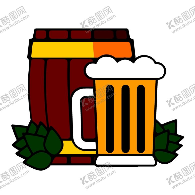 编号：83052609150057138152【酷图网】源文件下载-卡通啤酒