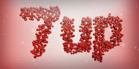 C4D模型动画樱桃字片头