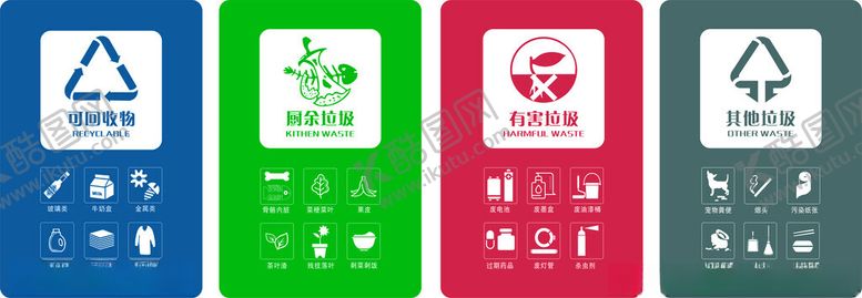 编号：50517311211933346979【酷图网】源文件下载-垃圾分类标识