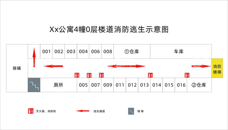 编号：70349211250518573851【酷图网】源文件下载-消防逃生示意图