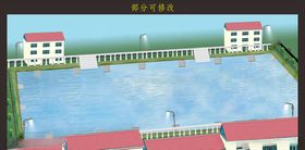 池塘效果图