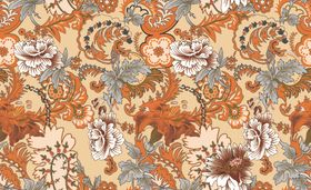 复古花卉图案无缝纹理