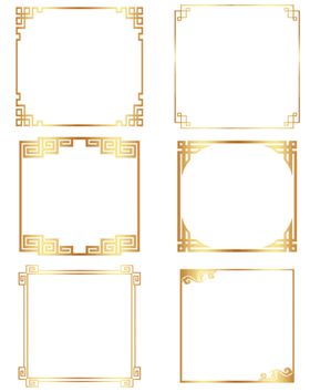 欧式金色边框