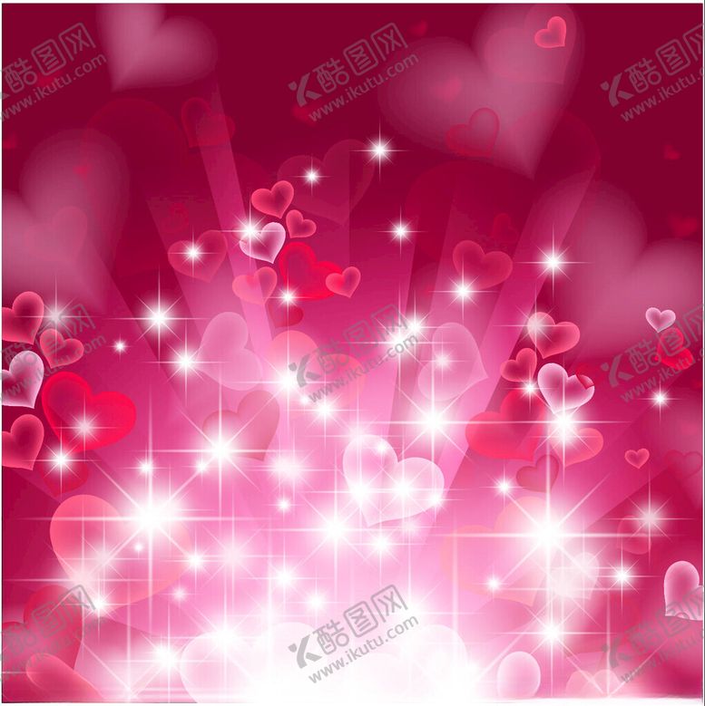 编号：80309904030726419984【酷图网】源文件下载-梦幻粉色爱心闪烁背景