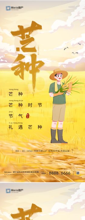 芒种节气系列海报