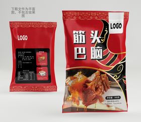 筋头巴脑牛肉制品包装设计