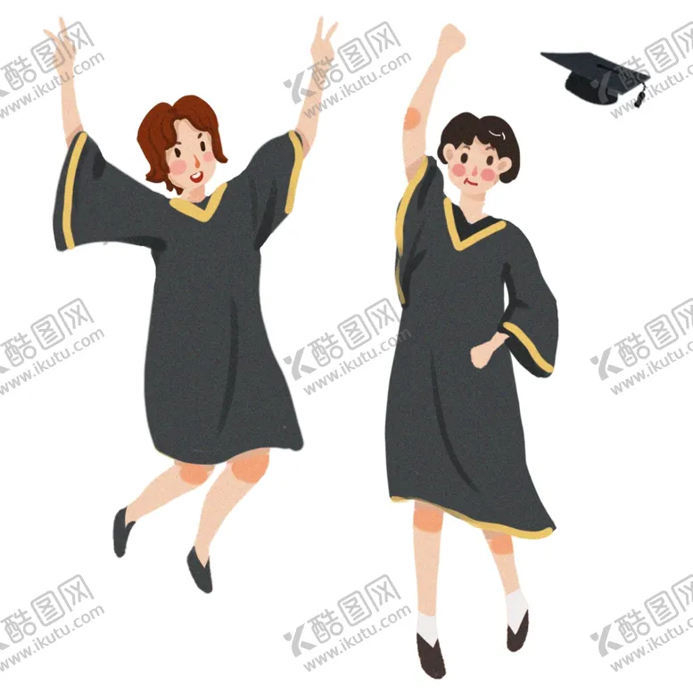 编号：17941406260920355766【酷图网】源文件下载-卡通学生毕业季