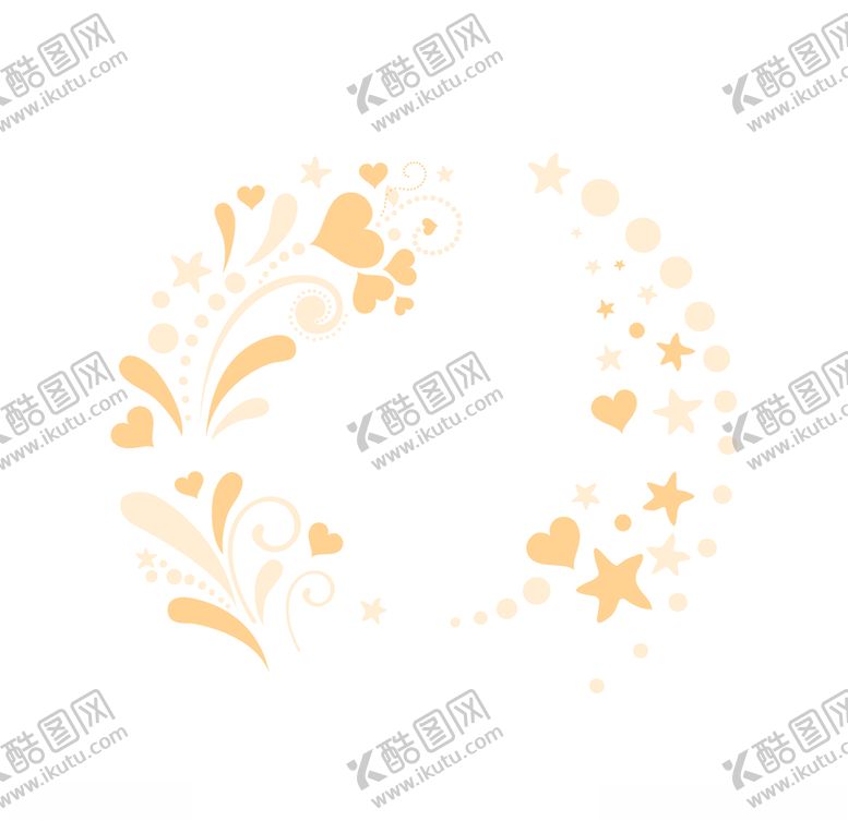 编号：58093210042157032727【酷图网】源文件下载-星星花朵图案