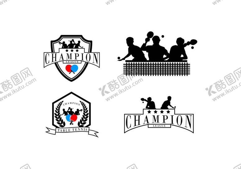 编号：76026011300210341089【酷图网】源文件下载-ai矢量乒乓球图标logo