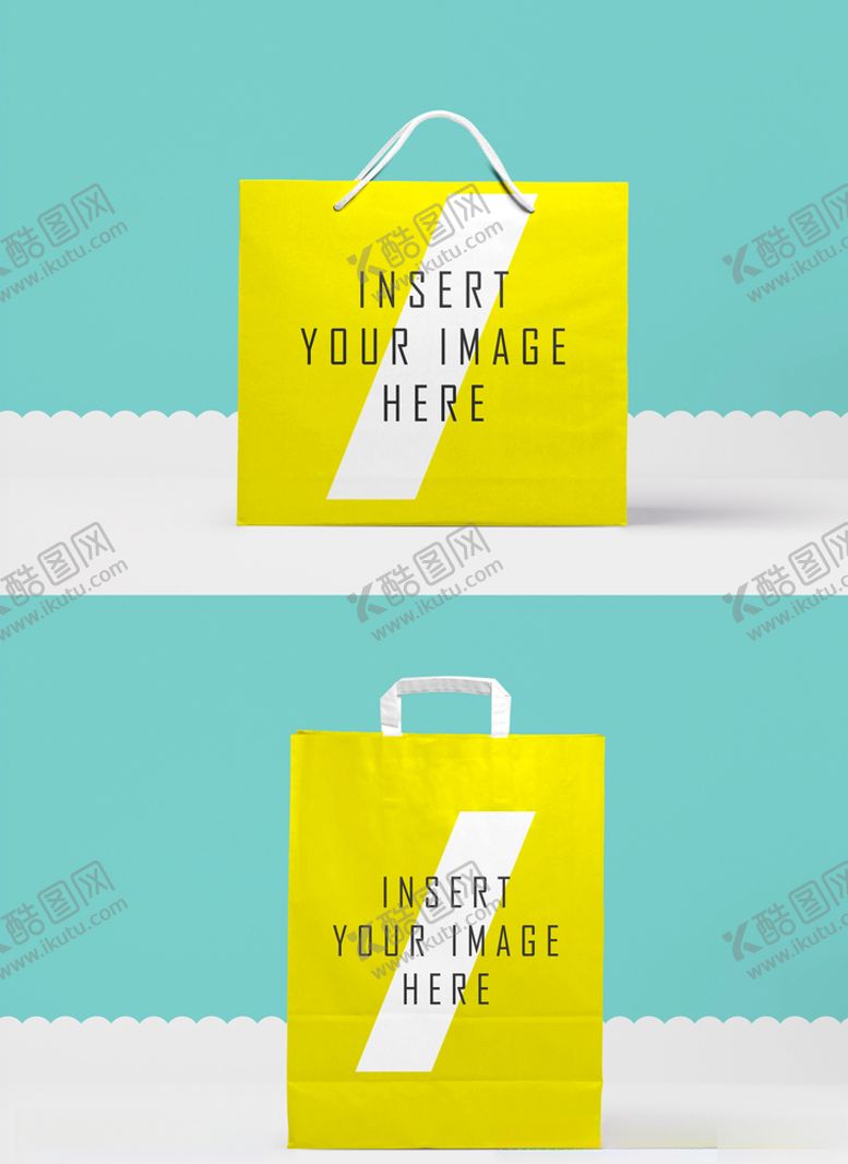 编号：10605909200119126051【酷图网】源文件下载-2款大手提纸袋样机