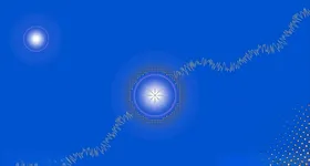 蓝底星球背景素材
